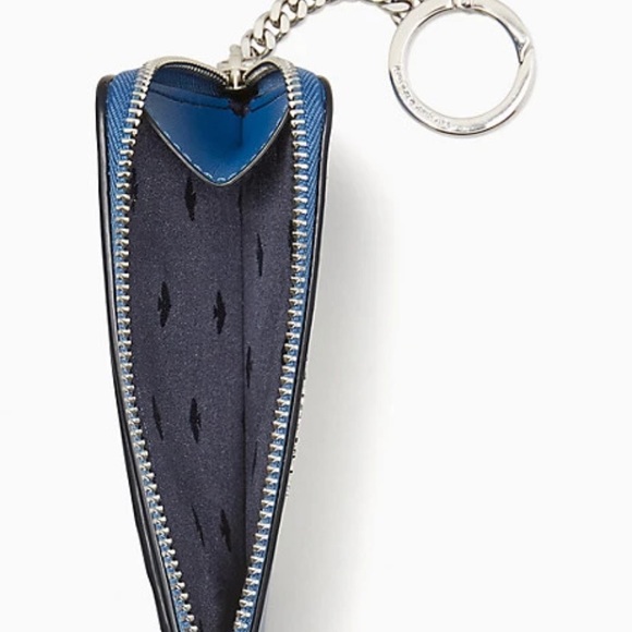 Authentic KATE SPADE Leather arctic bear l-zip card case/keychain - Picture 7 of 7